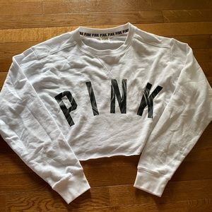 NWOT VS Victoria’s Secret PINK cropped long sleeve tee